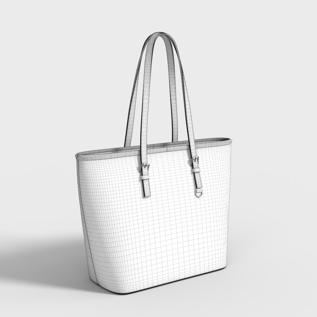 TOTE BAG Low-poly 3D model_7
