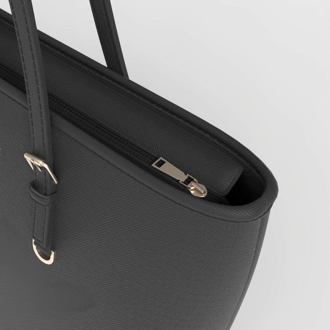 TOTE BAG Low-poly 3D model_5