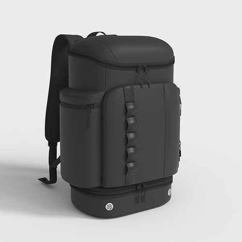 TRAVEL BACKPACK Low-poly 3D model