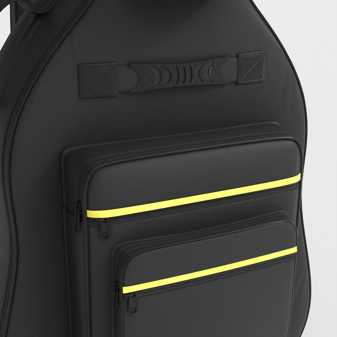 GUITAR PADDED BAG Low-poly 3D model_5