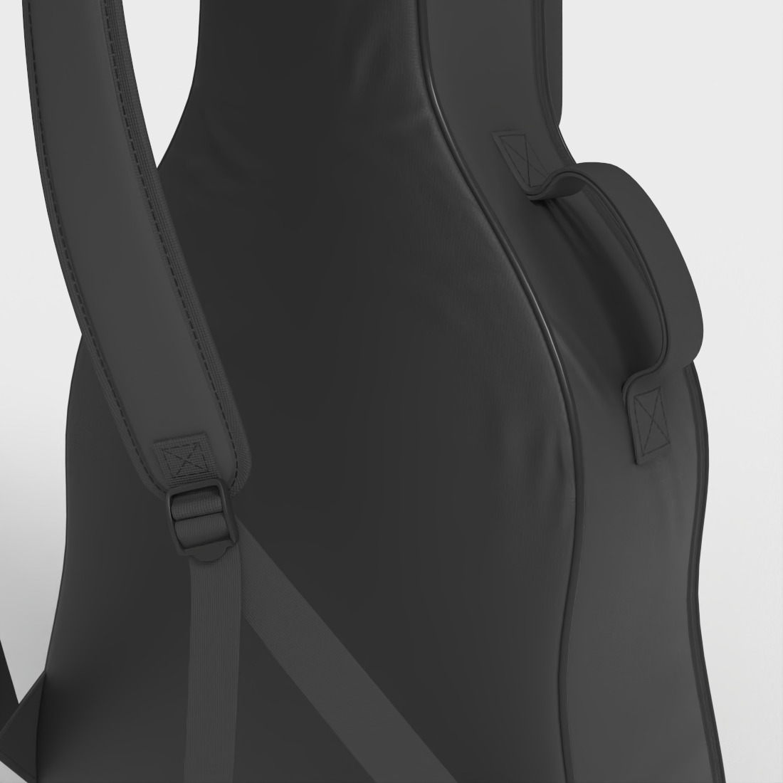 GUITAR PADDED BAG Low-poly 3D model_6