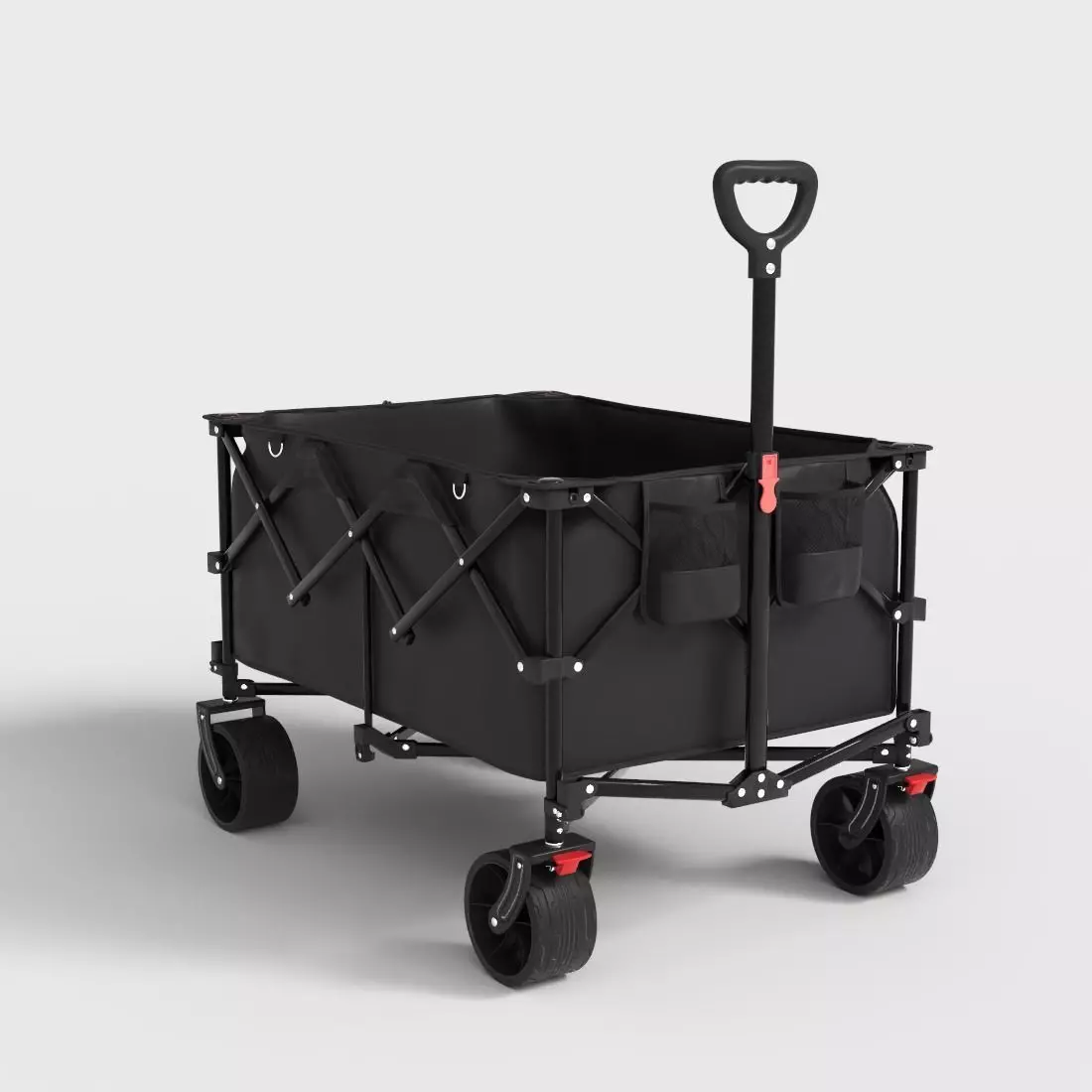 FOLDING WAGON Low-poly 3D model