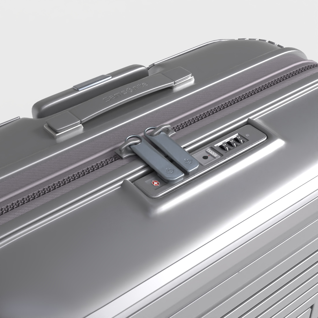 SAMSONITE APINEX SUITCASE Low-poly 3D model_5