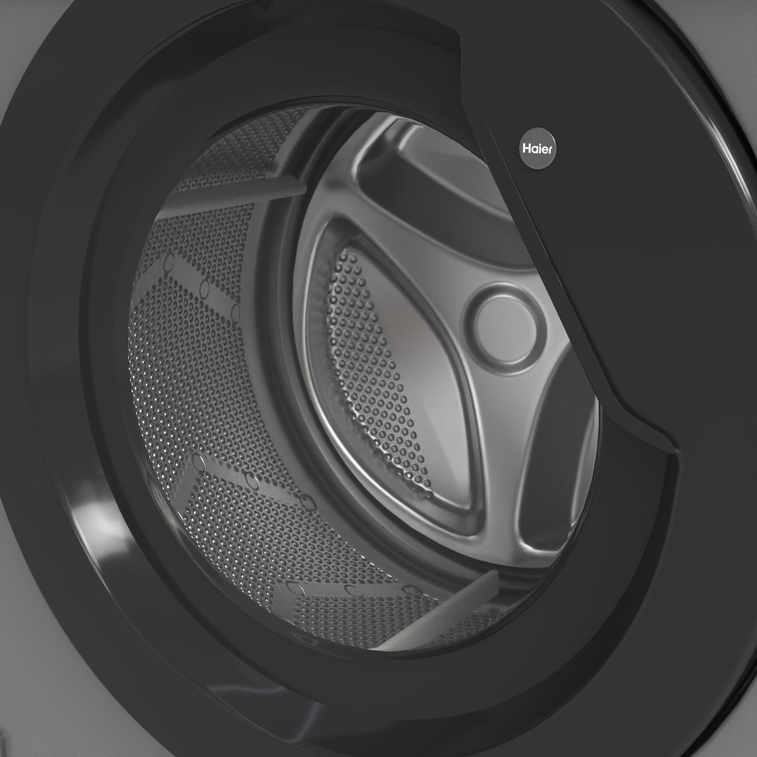 HAIER WASHING MACHINE Low-poly 3D model_7