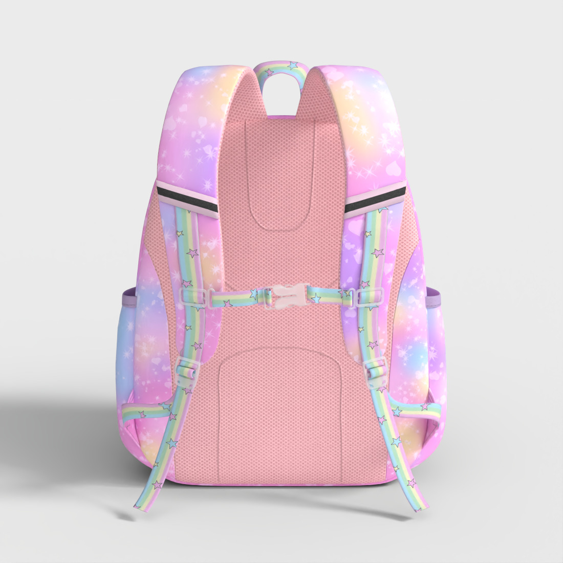 GIRLS SCHOOL BACKPACK Low-poly 3D model_3