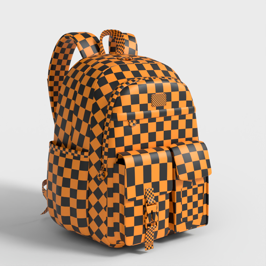 GIRLS SCHOOL BACKPACK Low-poly 3D model_8