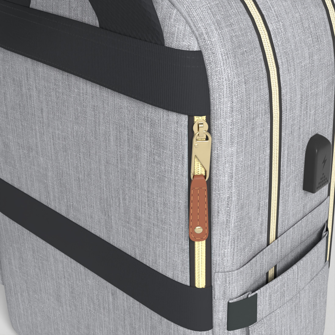 LAPTOP BACKPACK Low-poly 3D model_7