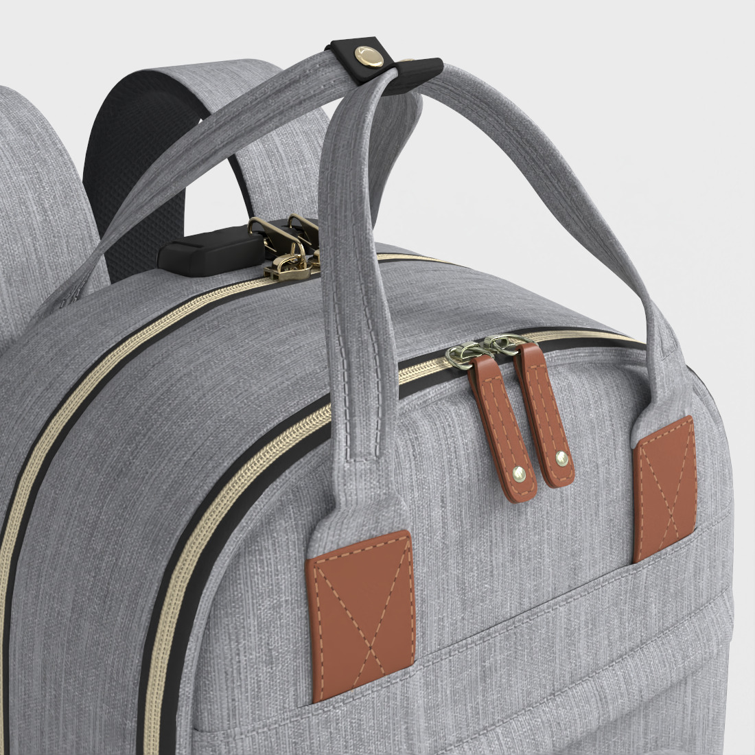 LAPTOP BACKPACK Low-poly 3D model_5