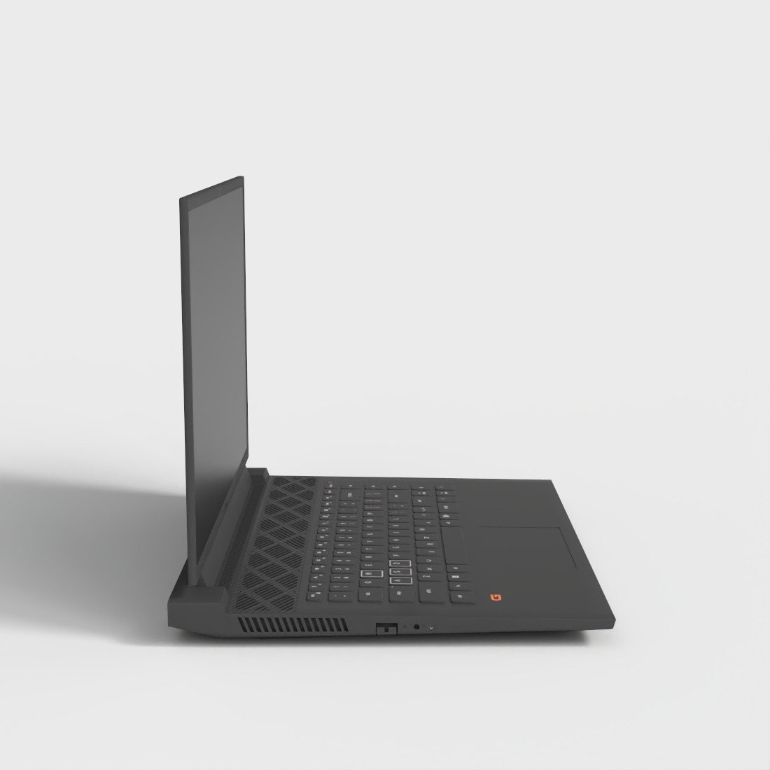 DELL G16 GAMING LAPTOP Low-poly 3D model_2