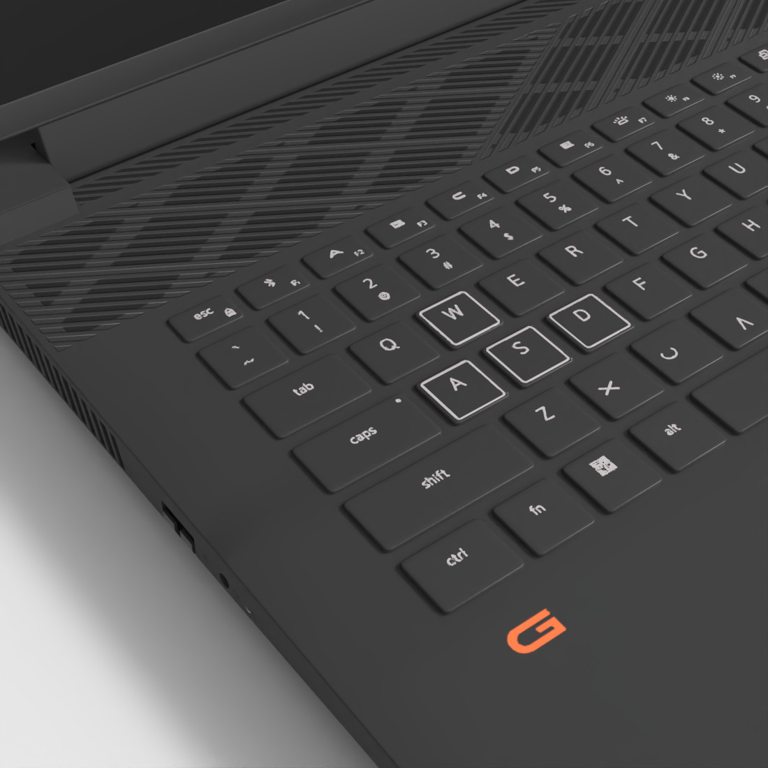 DELL G16 GAMING LAPTOP Low-poly 3D model_5