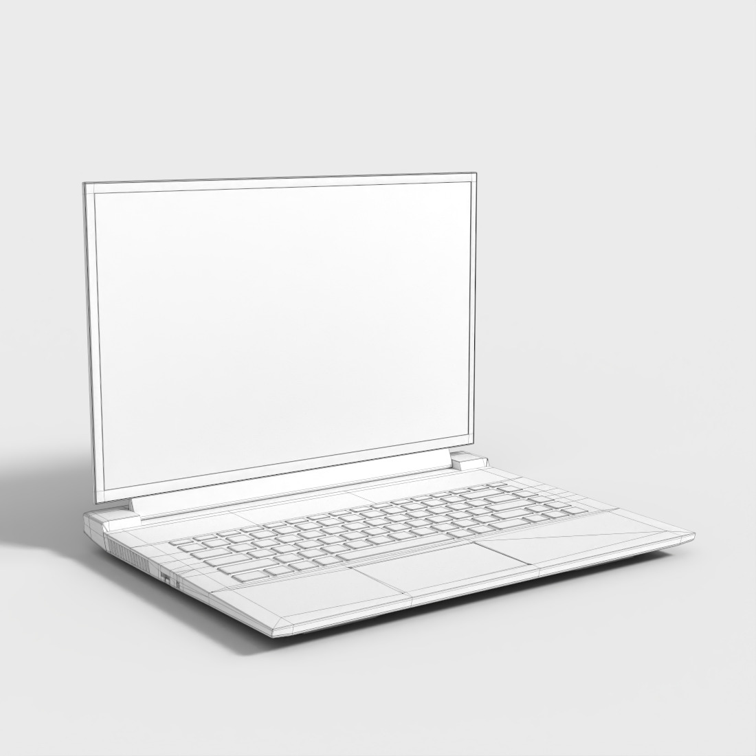 DELL G16 GAMING LAPTOP Low-poly 3D model_7