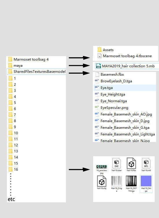 12 Real-time man Hairstyles hair collection 05 Low-poly 3D model_1
