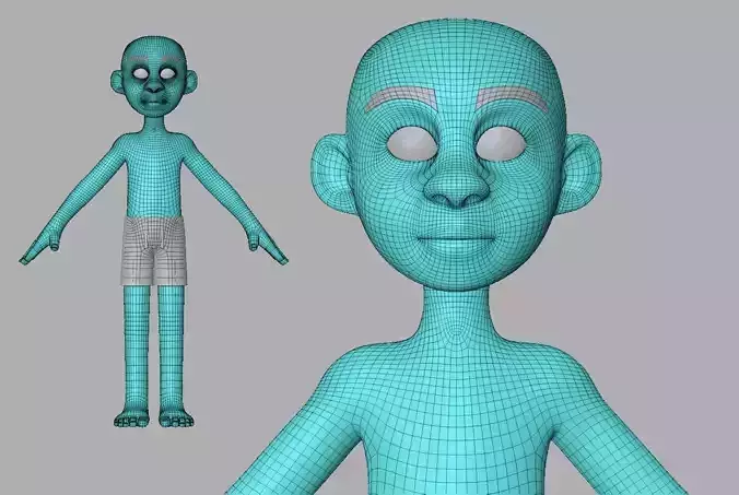 TEEN-MALE-01-BASEMESH