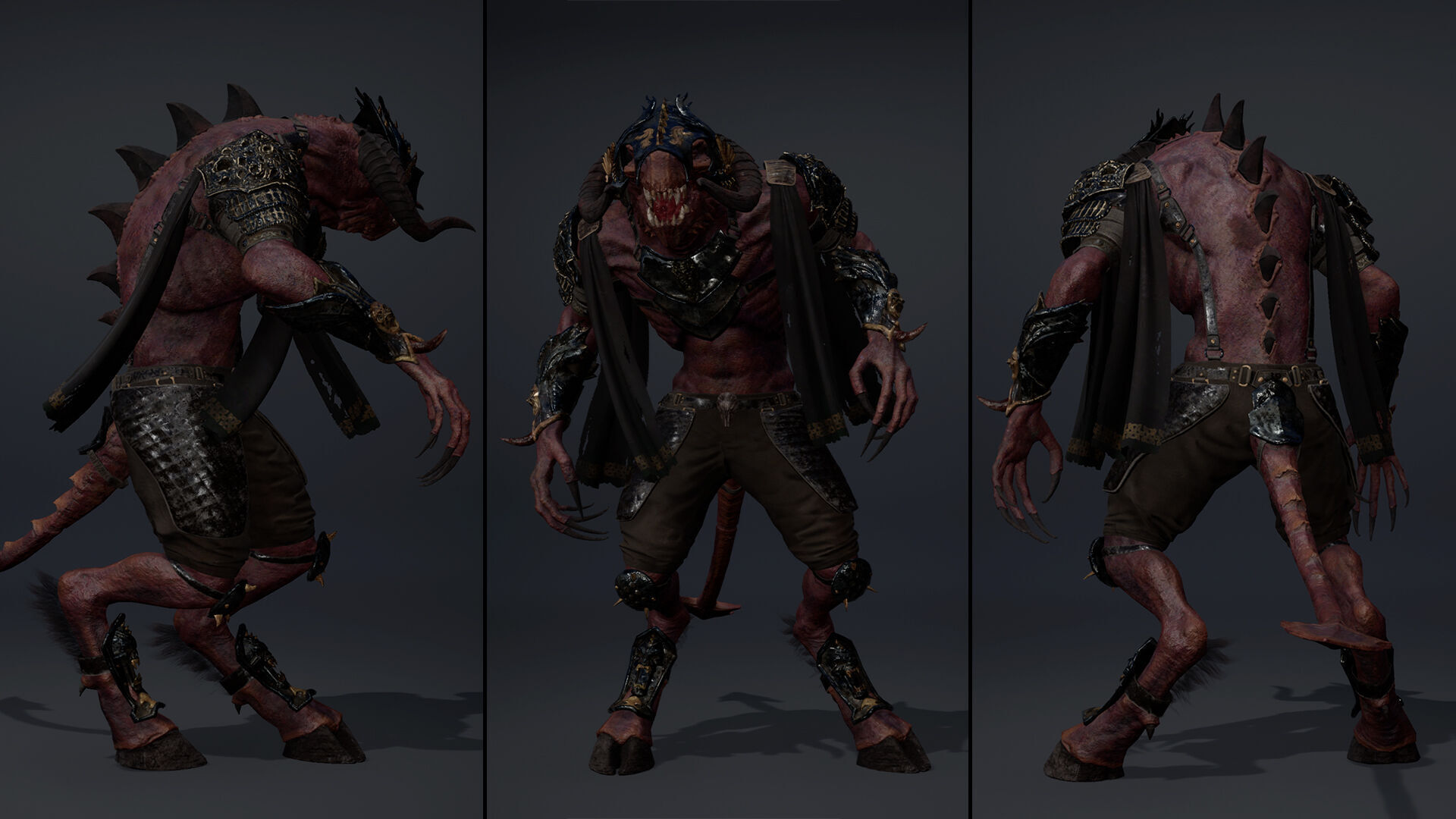 Ghost Spearman Arm2 Low-poly 3D model_11