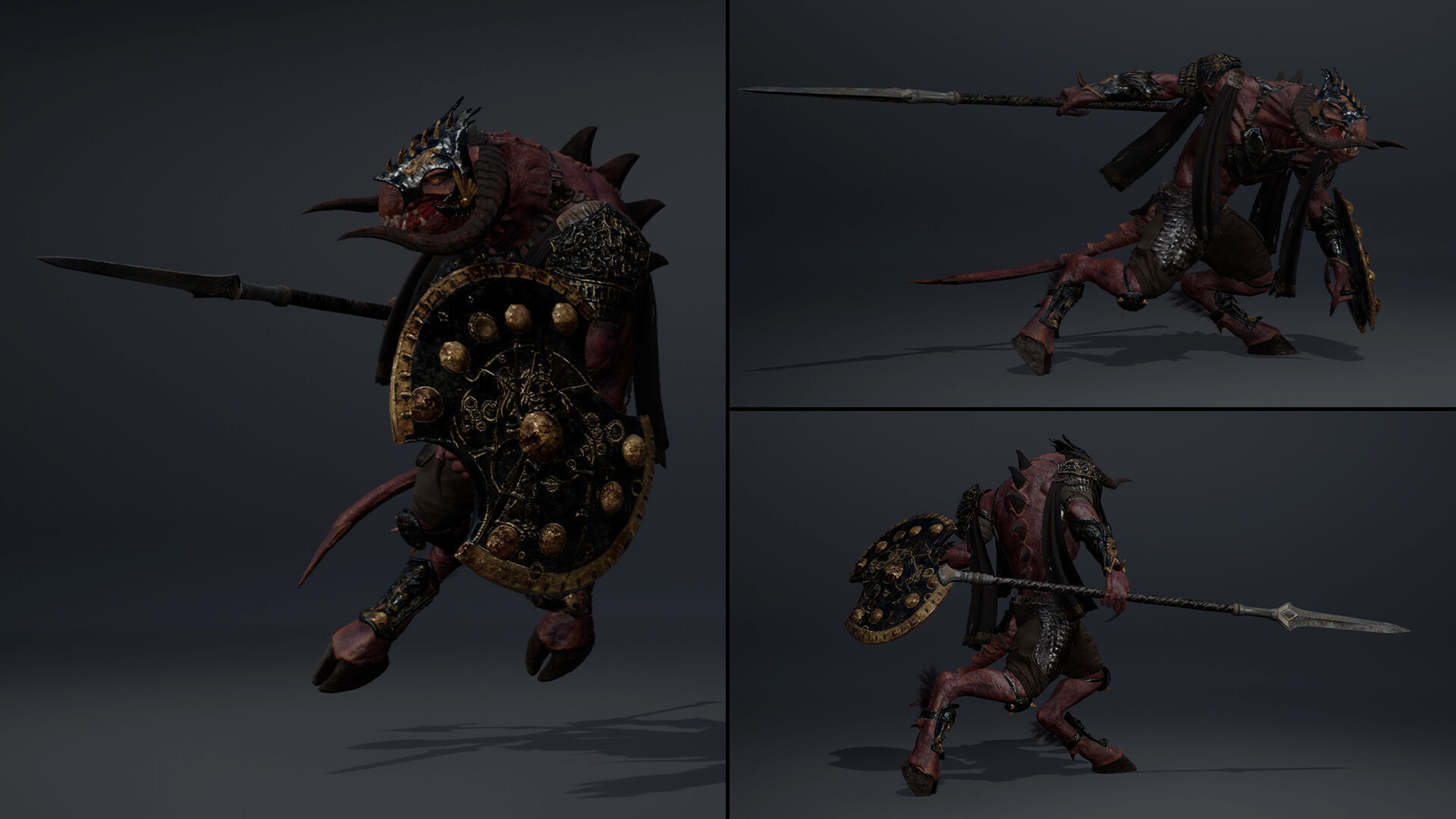 Ghost Spearman Arm2 Low-poly 3D model_8