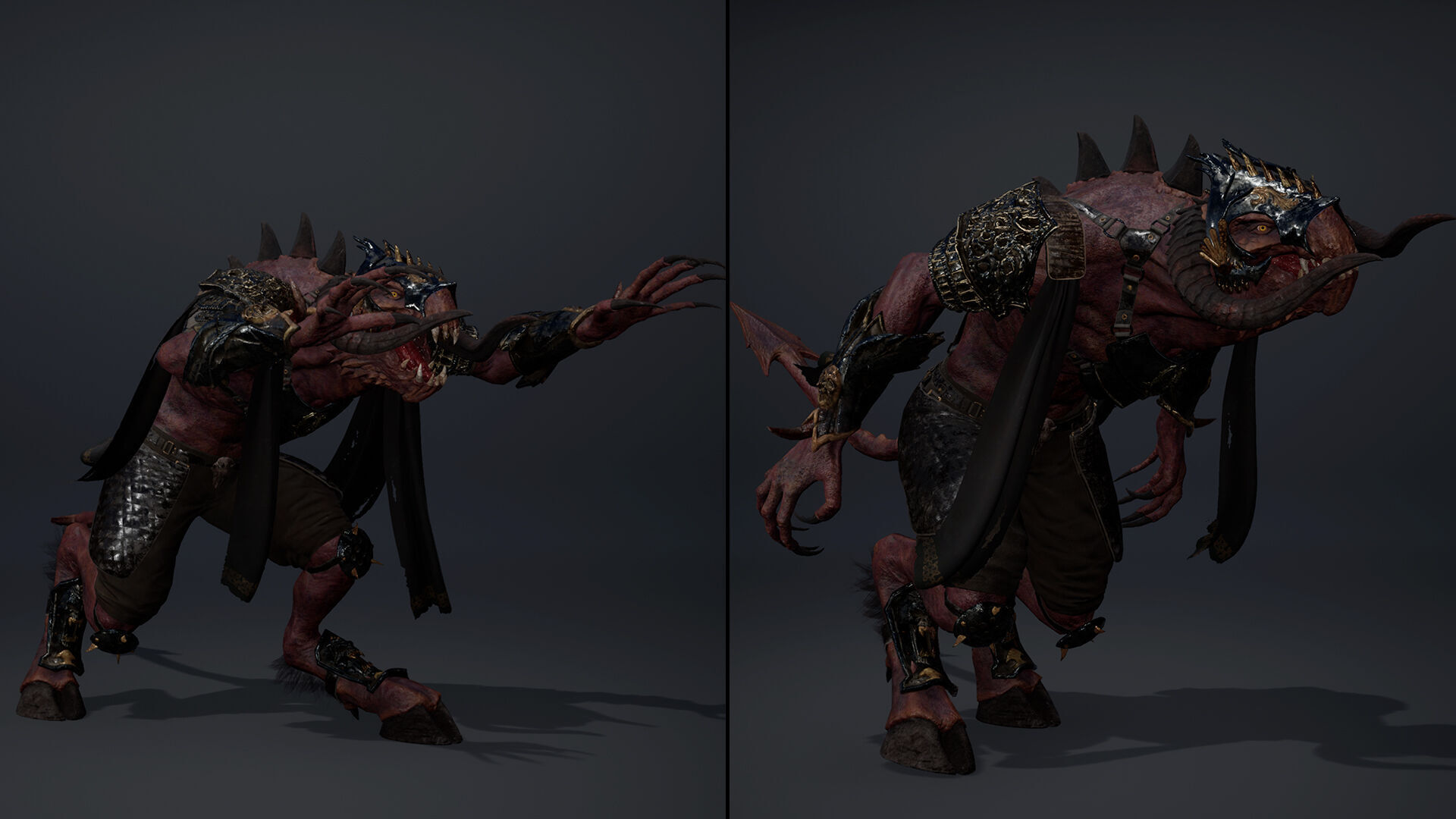 Ghost Spearman Arm2 Low-poly 3D model_10