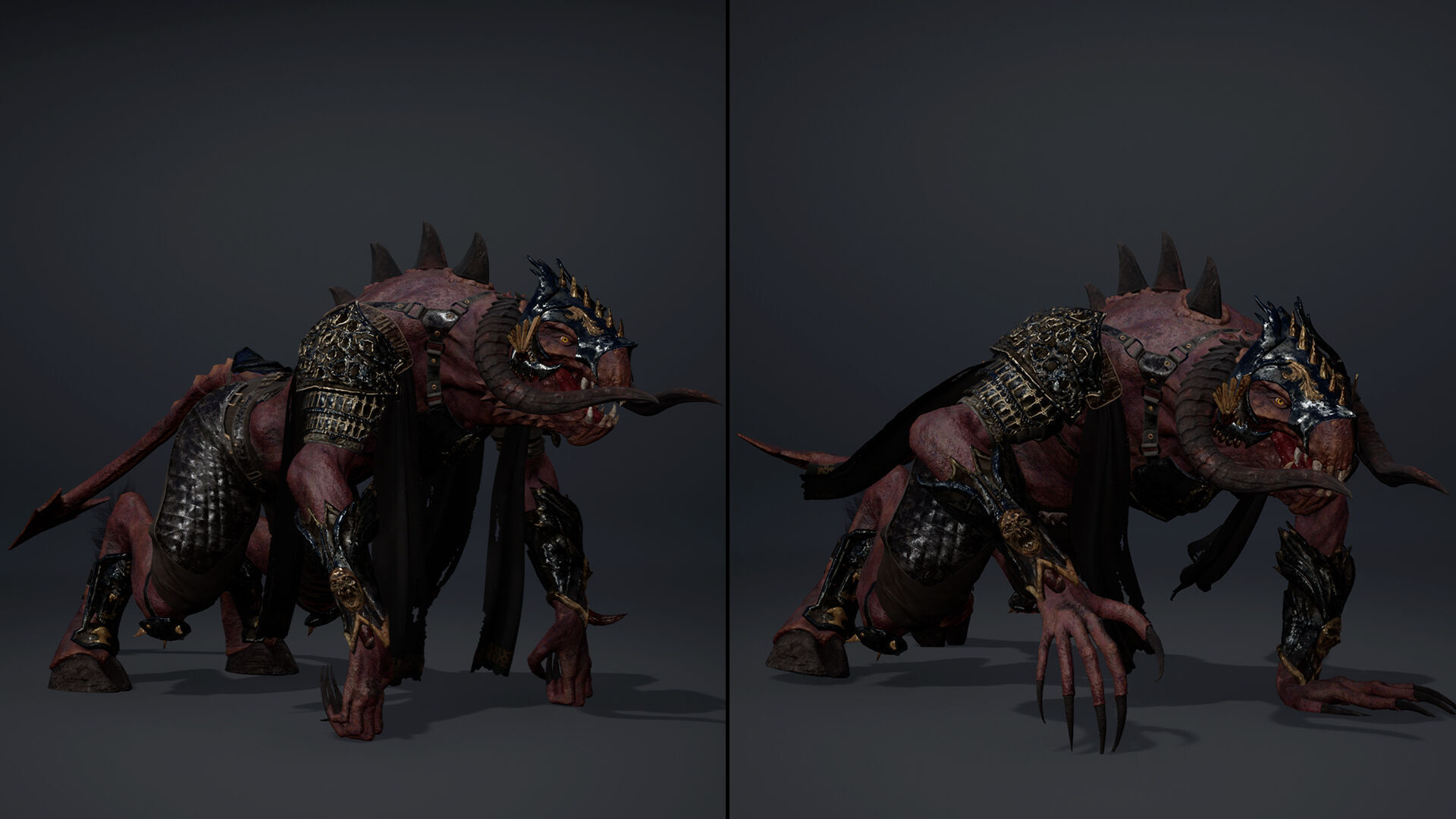 Ghost Spearman Arm2 Low-poly 3D model_9