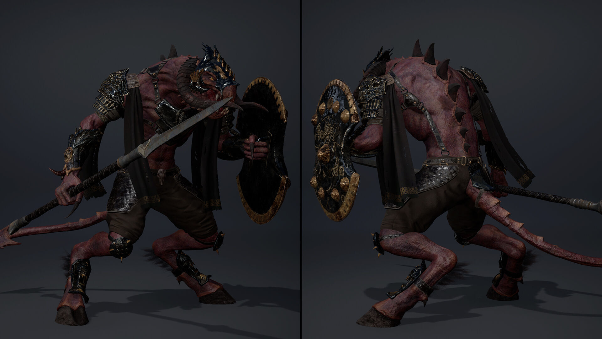 Ghost Spearman Arm2 Low-poly 3D model_5