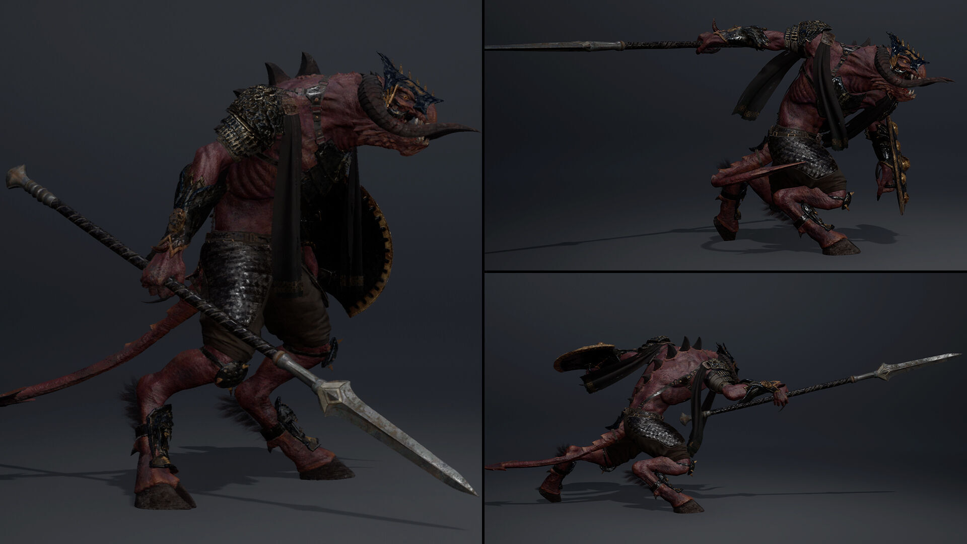 Ghost Spearman Arm2 Low-poly 3D model_6