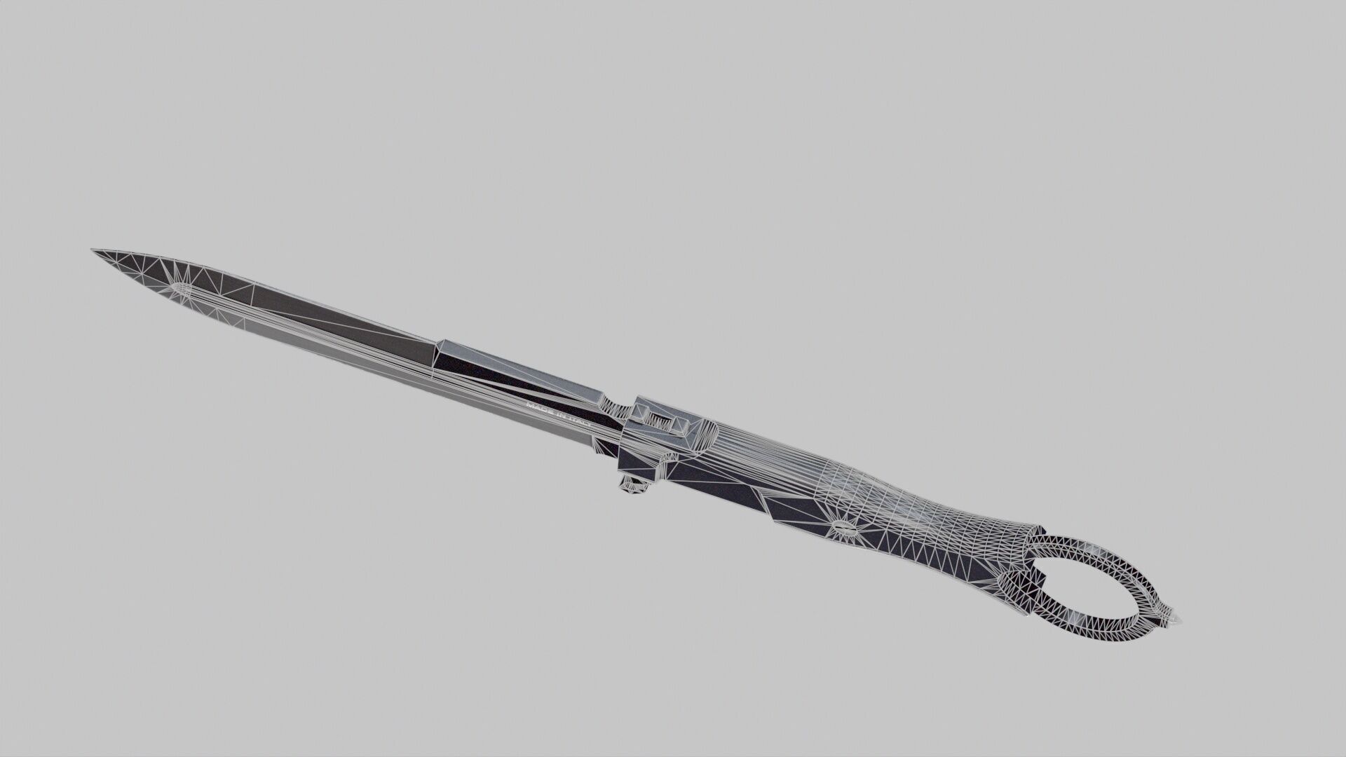 Knife-Extrema-Ratio Low-poly 3D model_11