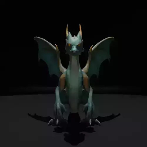 Low poly dragon