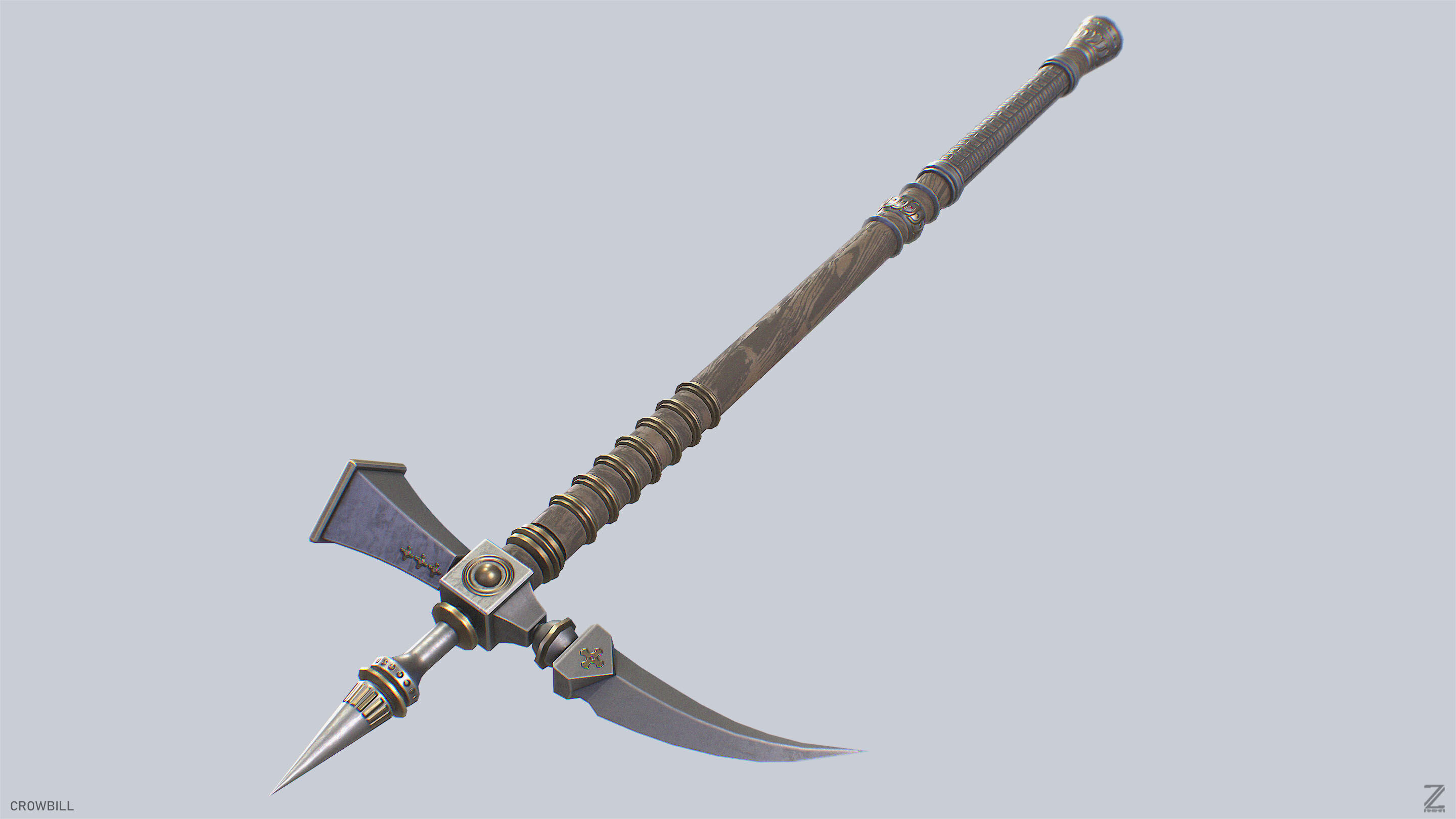 Crowbill Low-poly 3D model_2