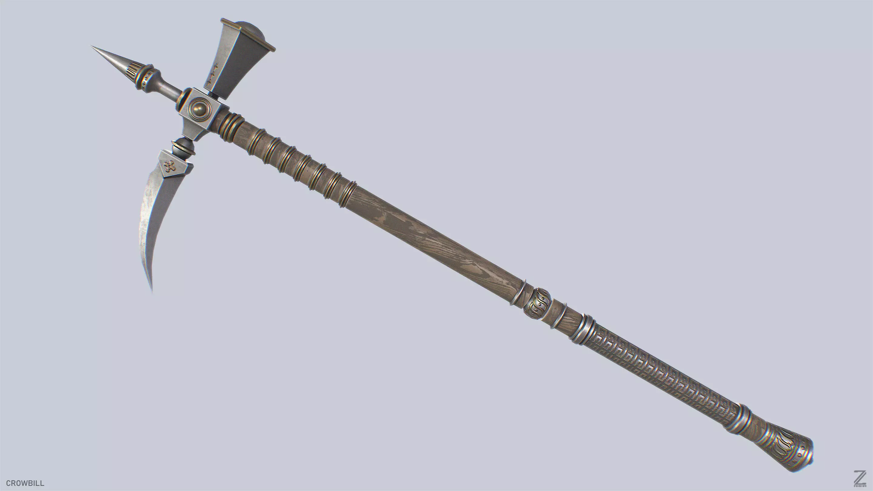 Crowbill Low-poly 3D model_0