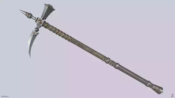 Crowbill Low-poly 3D model