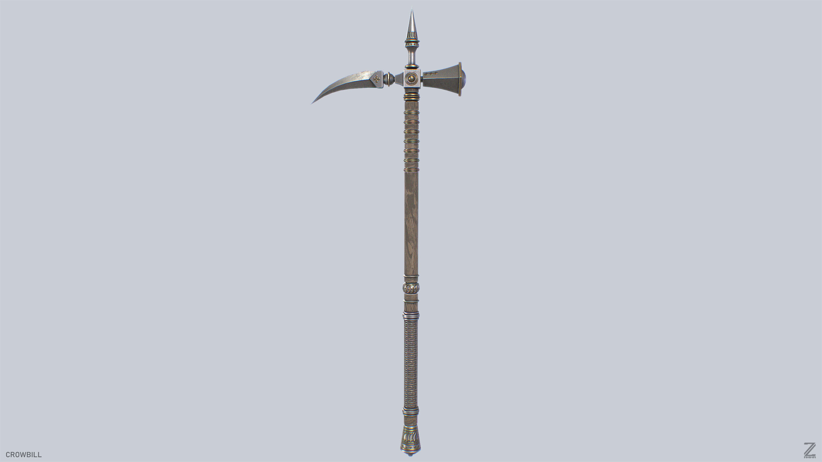 Crowbill Low-poly 3D model_4