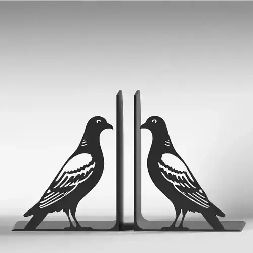 Pigeons Bookends