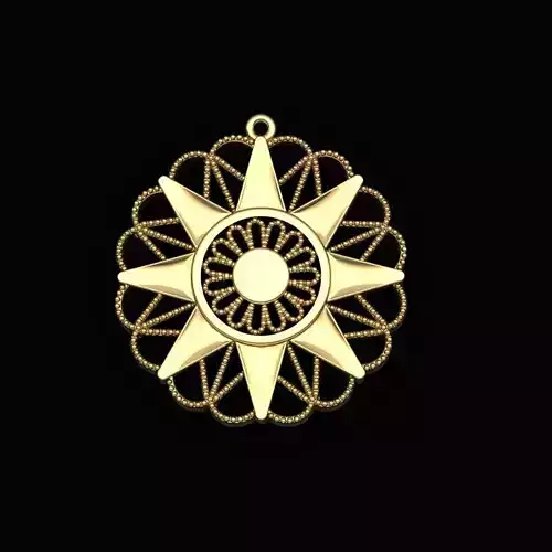 sun necklace