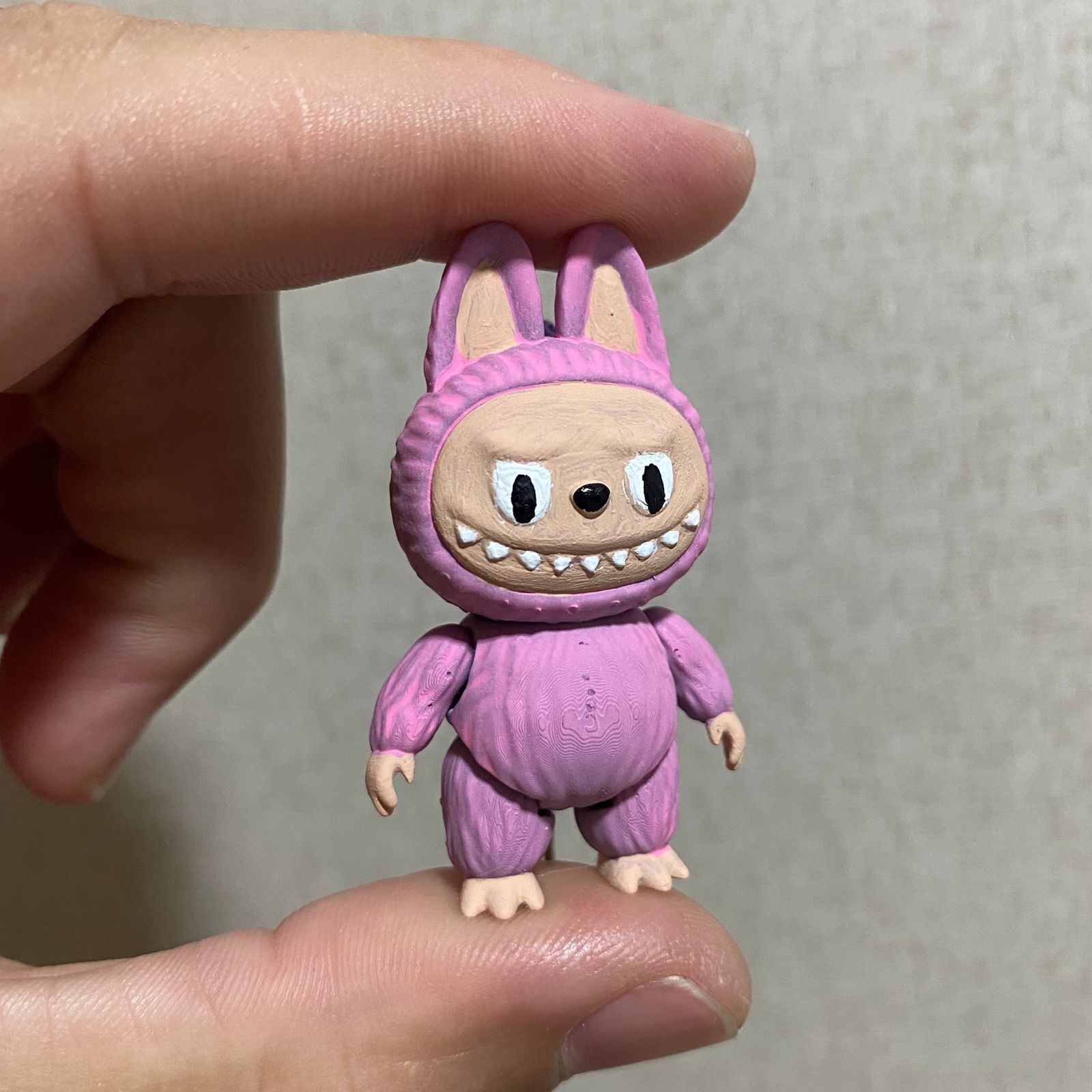 Labubu keychain 3D print model_2