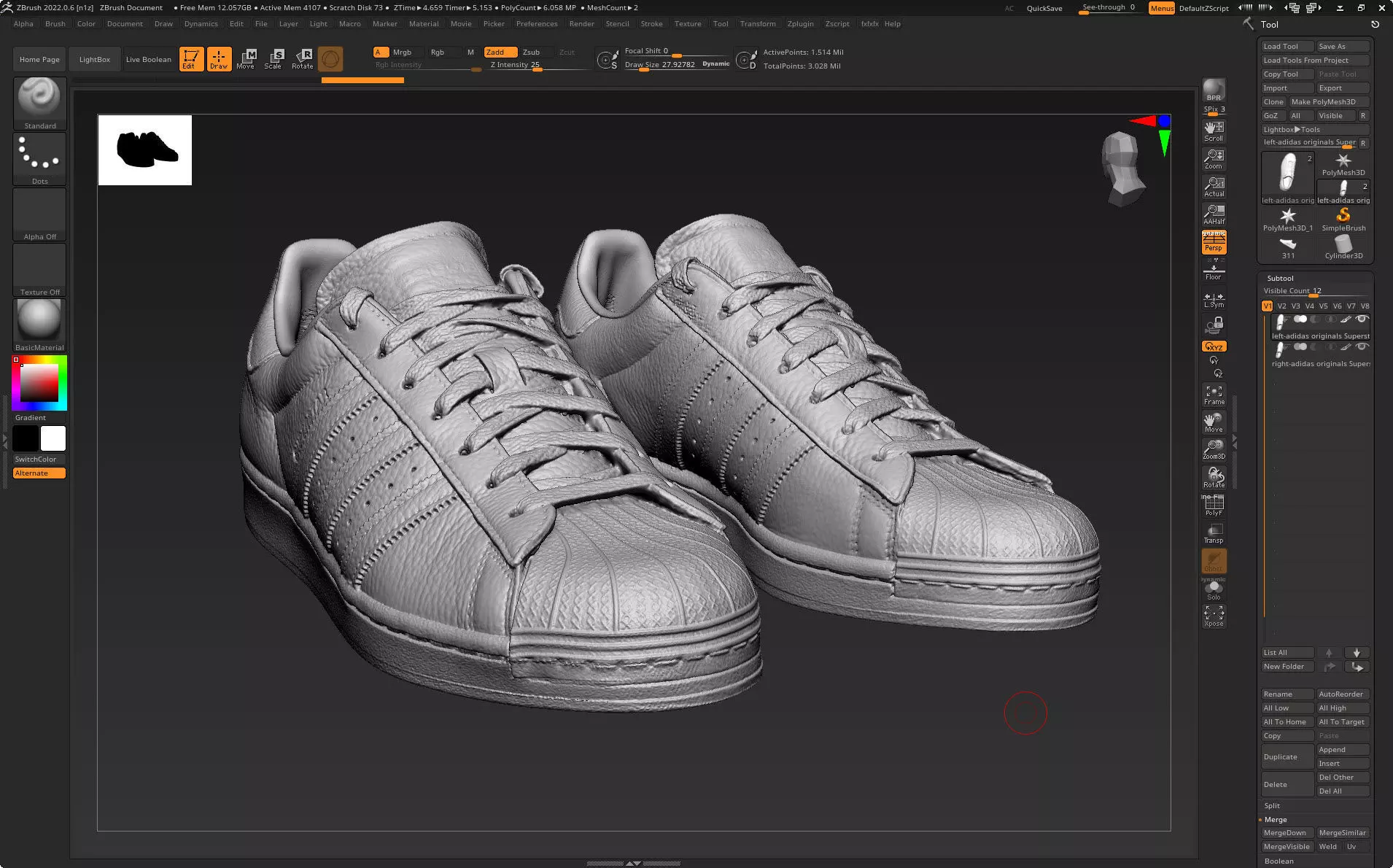 3D PRINT adidas originals Superstar J fashion sneaker 3D print model