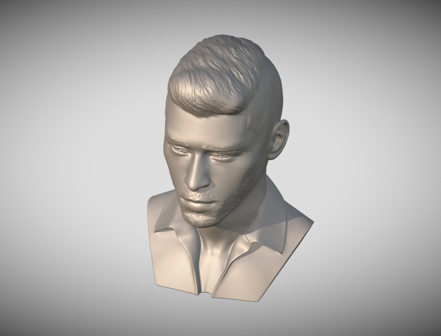 Zayn Malik bust 3D print model_14
