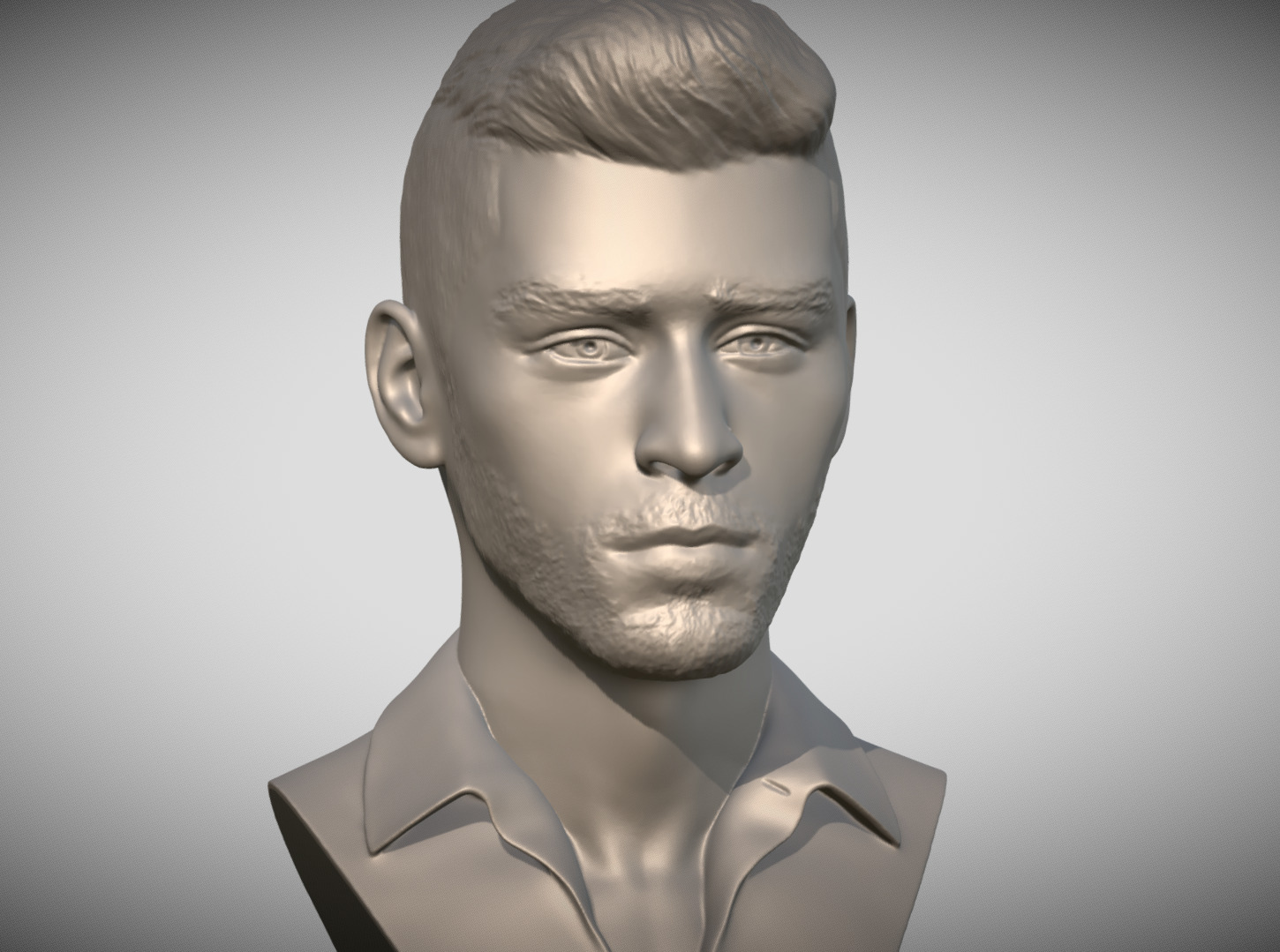 Zayn Malik bust 3D print model_8