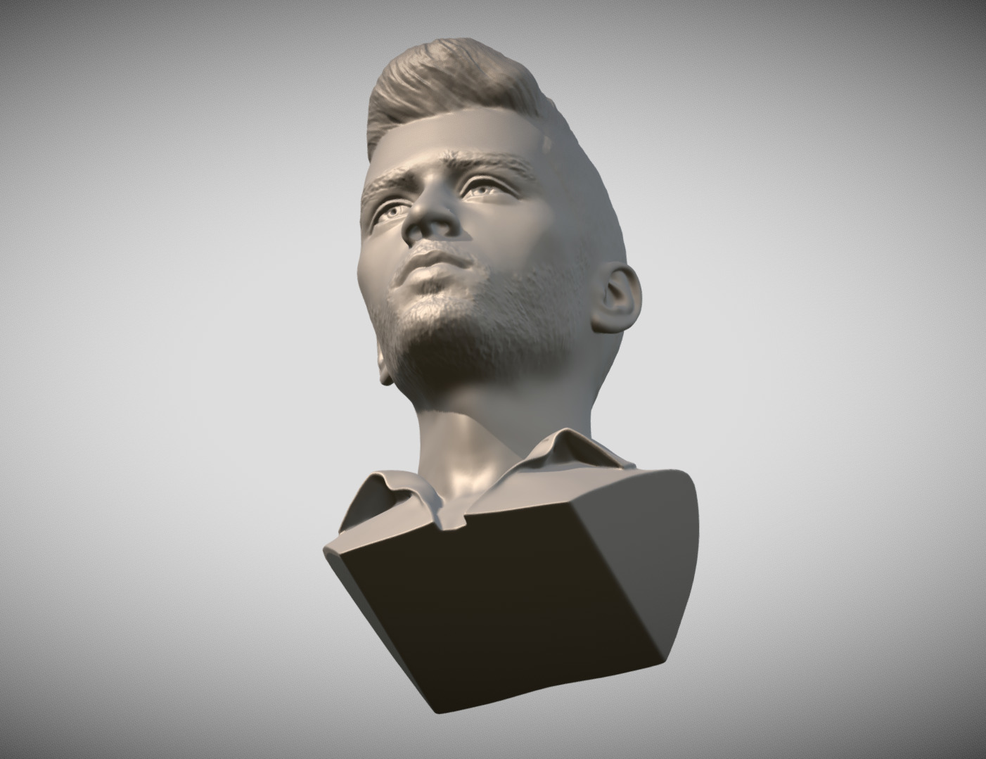 Zayn Malik bust 3D print model_11