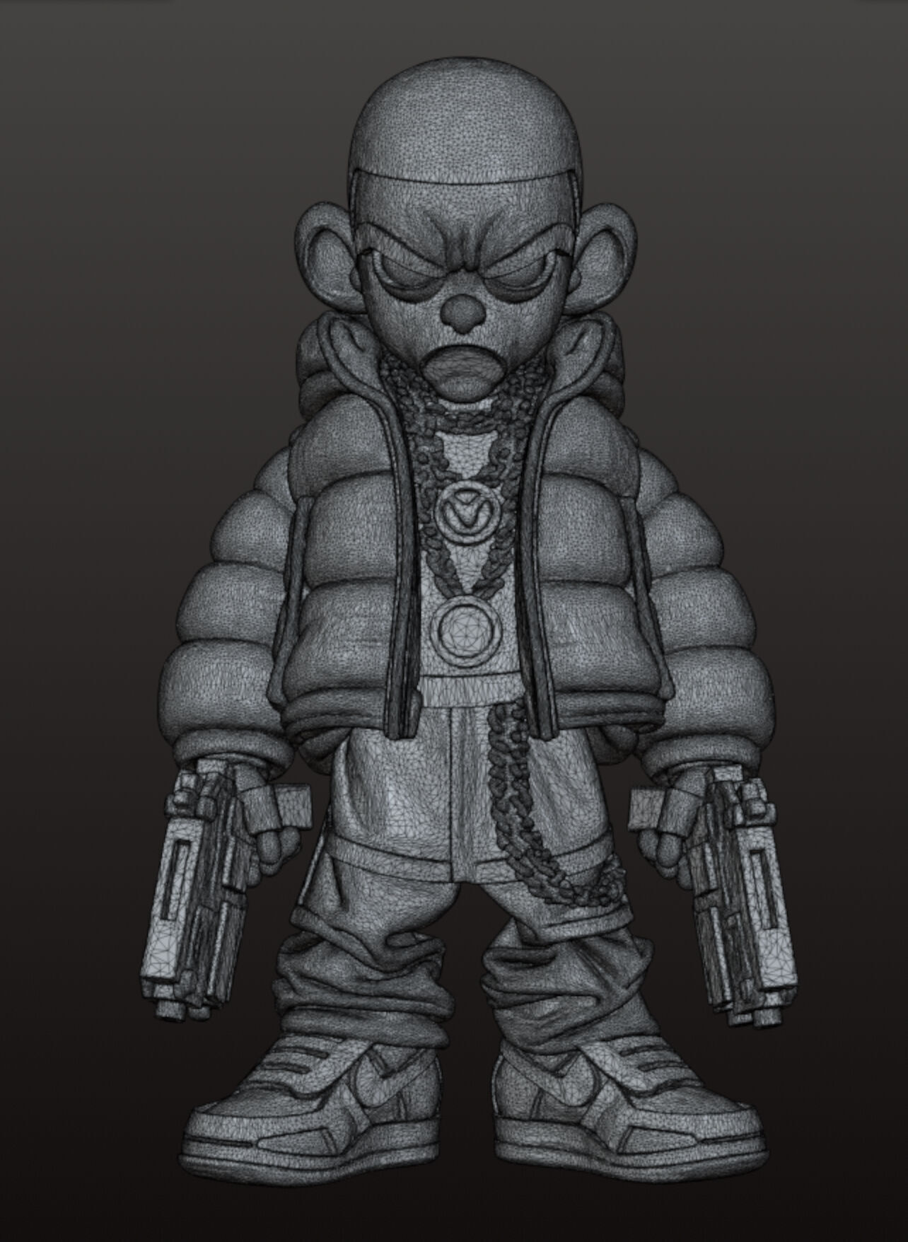Gangsta character 3D model_6