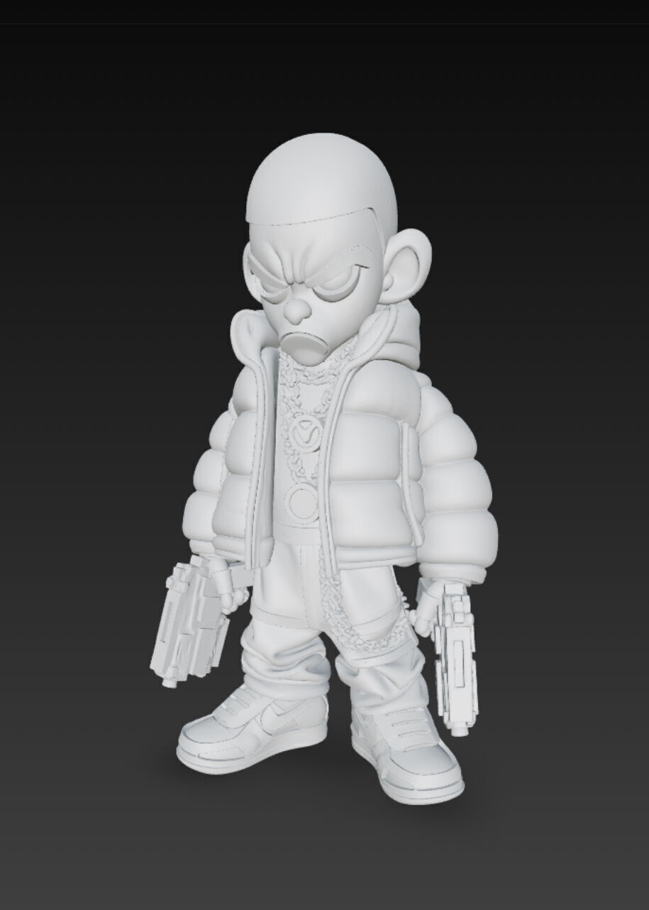 Gangsta character 3D model_4