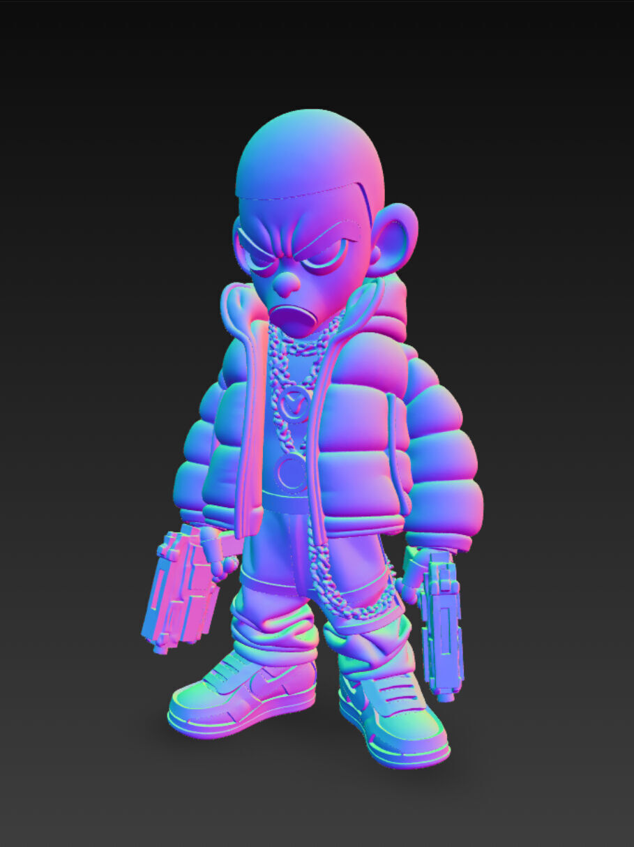 Gangsta character 3D model_5
