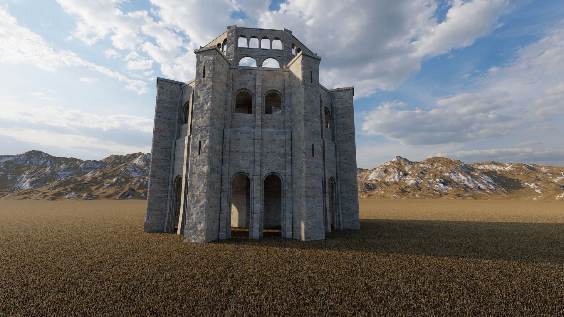 Parthenon-Historical Greek Temple 3D model_34