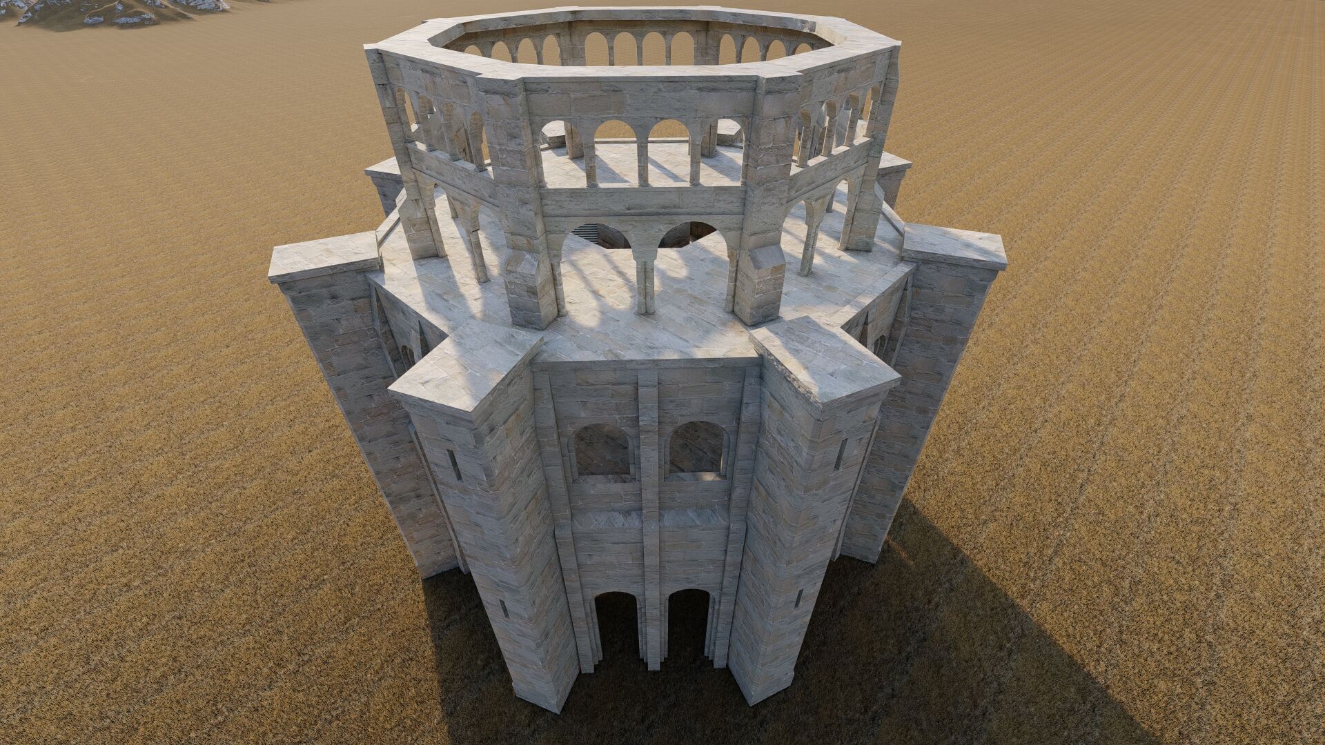 Parthenon-Historical Greek Temple 3D model_26