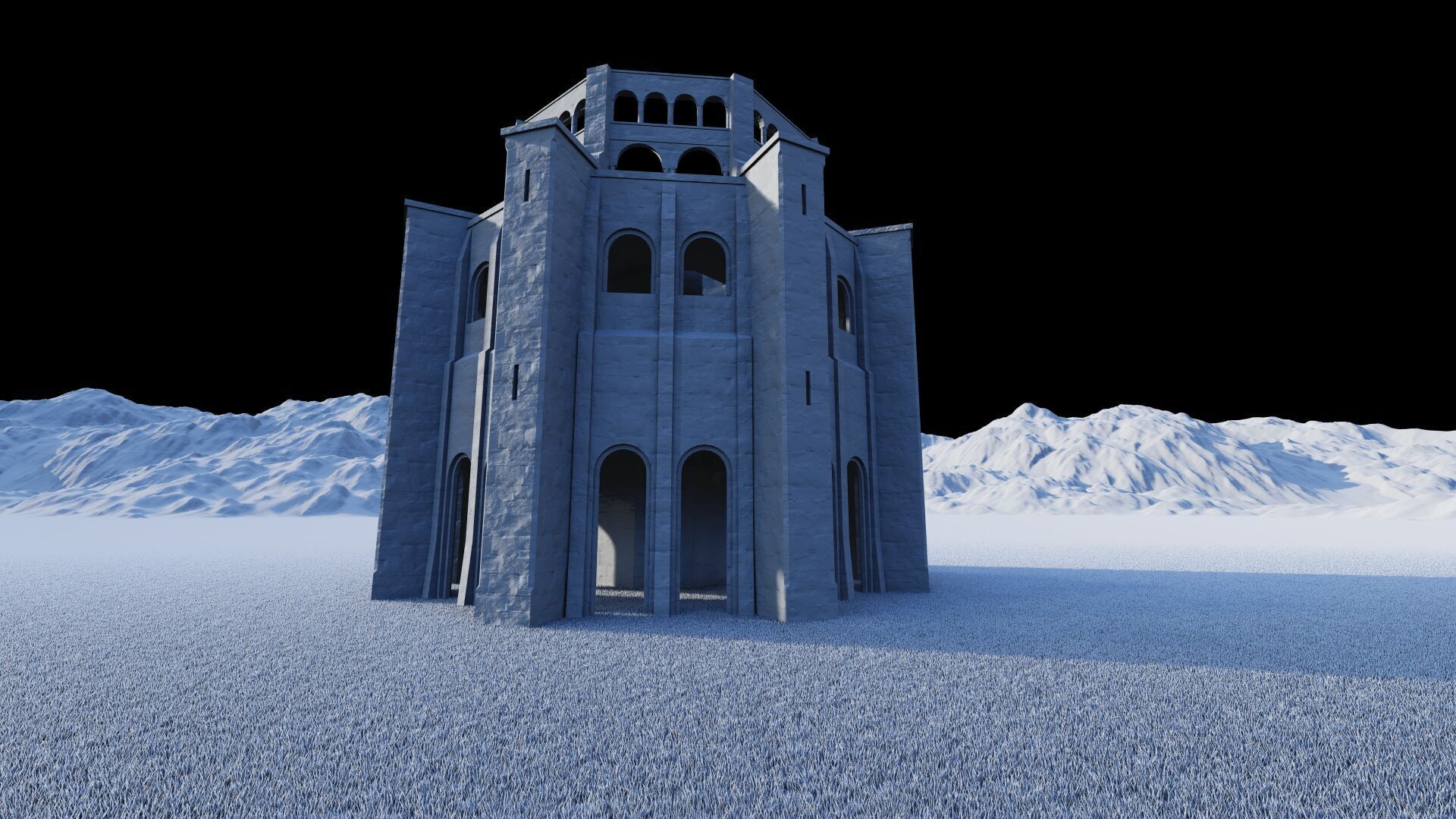 Parthenon-Historical Greek Temple 3D model_22