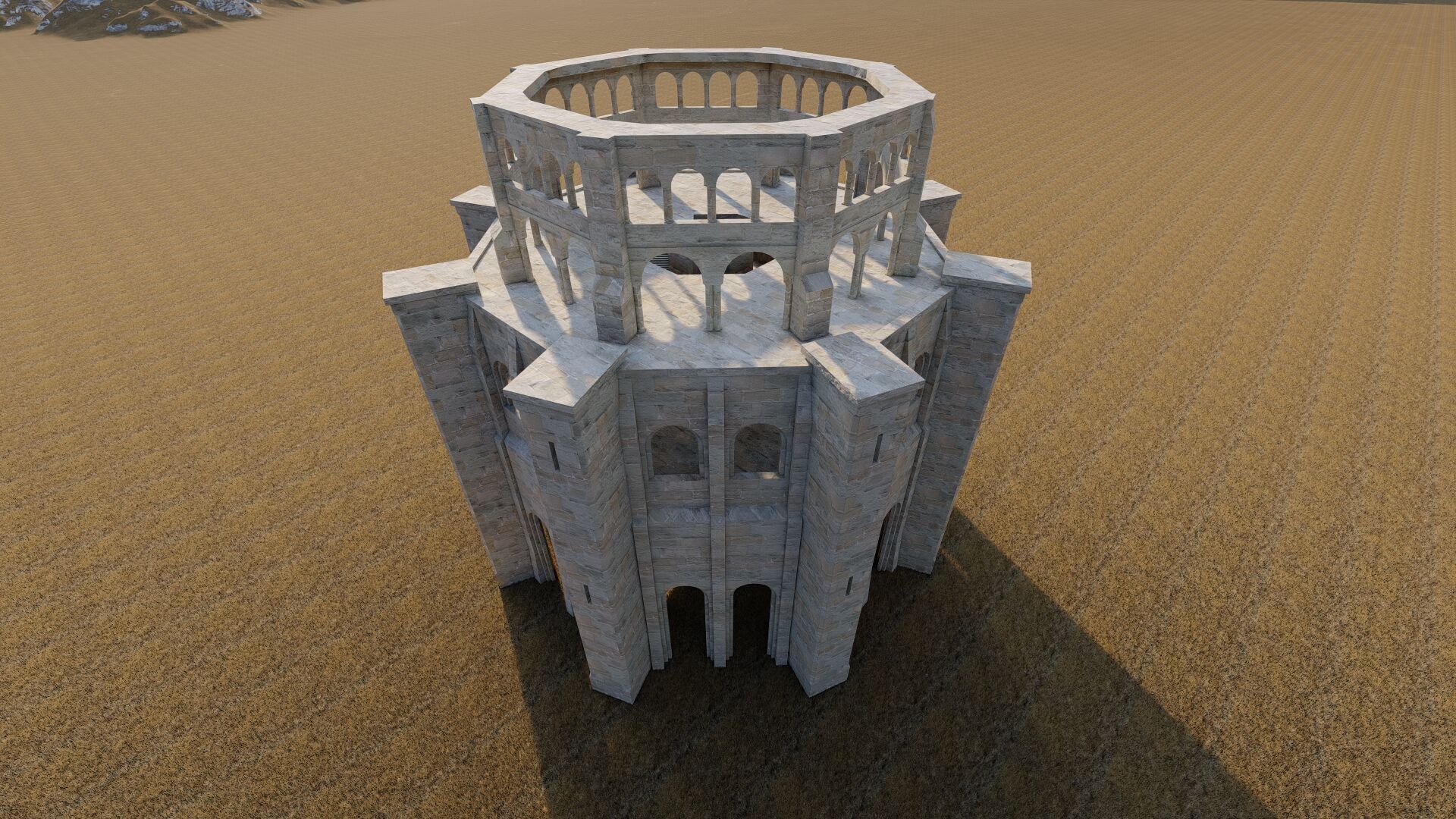 Parthenon-Historical Greek Temple 3D model_31