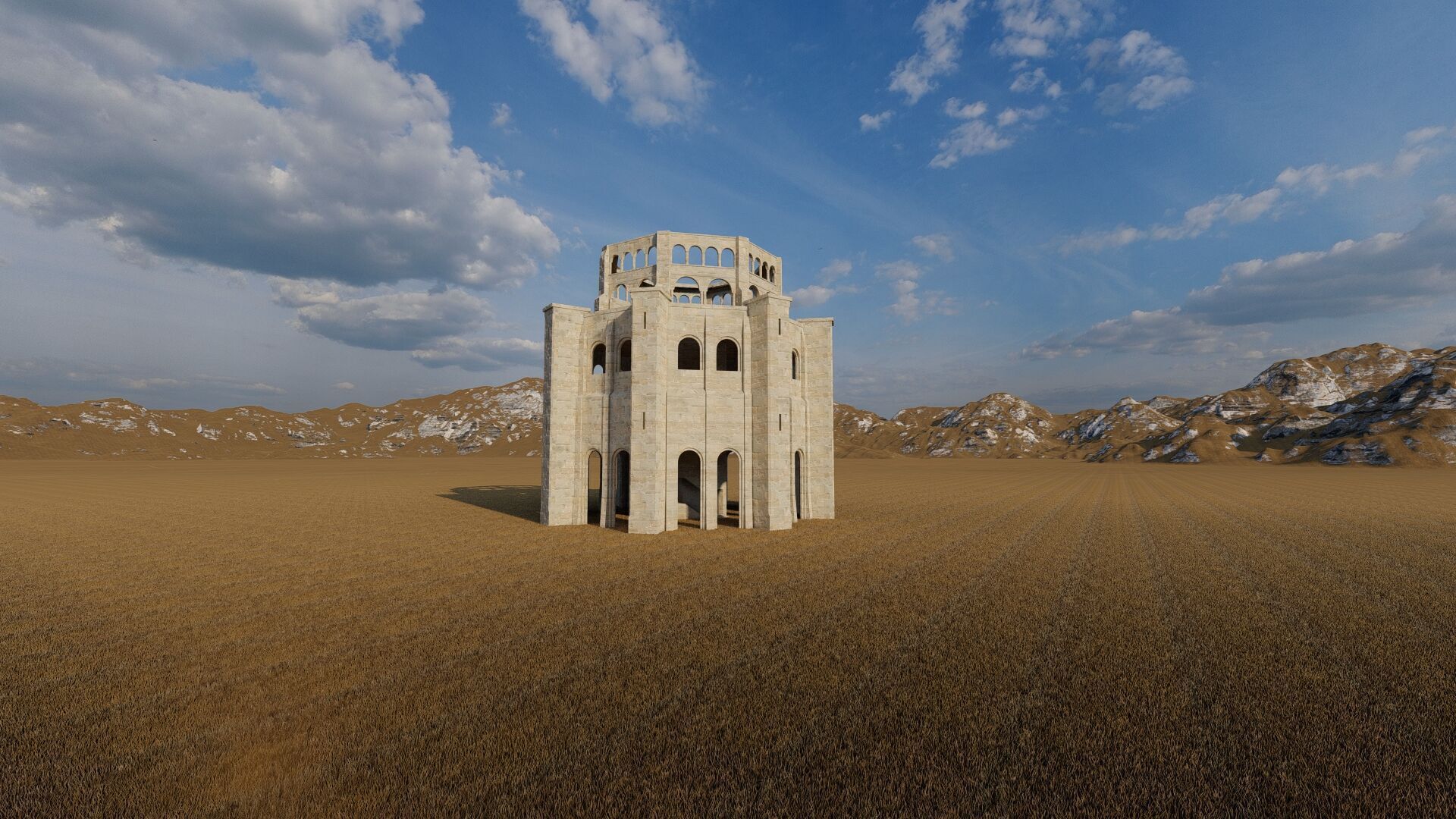 Parthenon-Historical Greek Temple 3D model_12