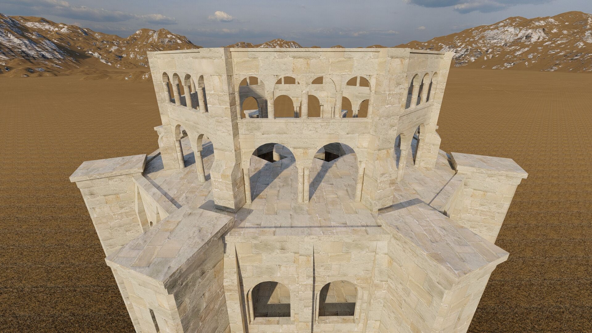 Parthenon-Historical Greek Temple 3D model_15
