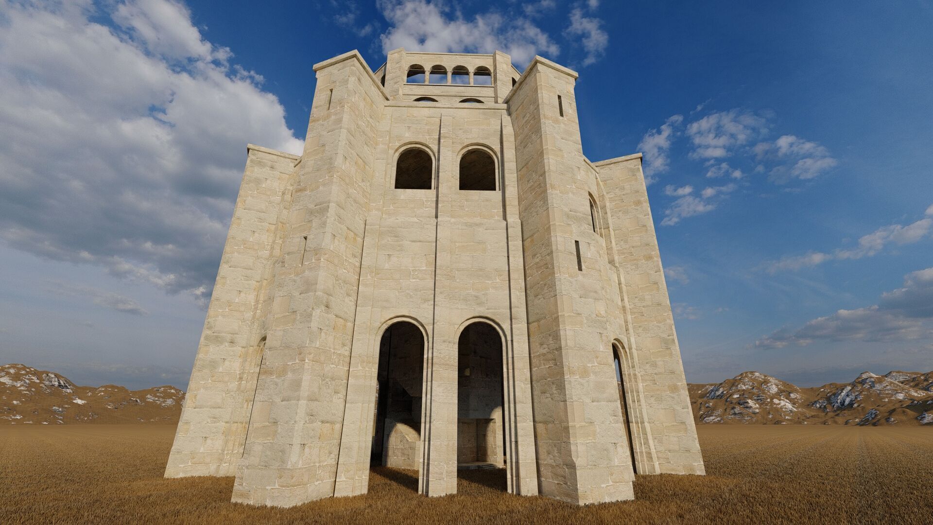 Parthenon-Historical Greek Temple 3D model_17