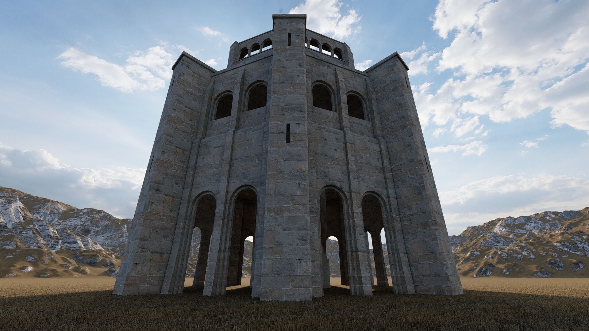 Parthenon-Historical Greek Temple 3D model_16