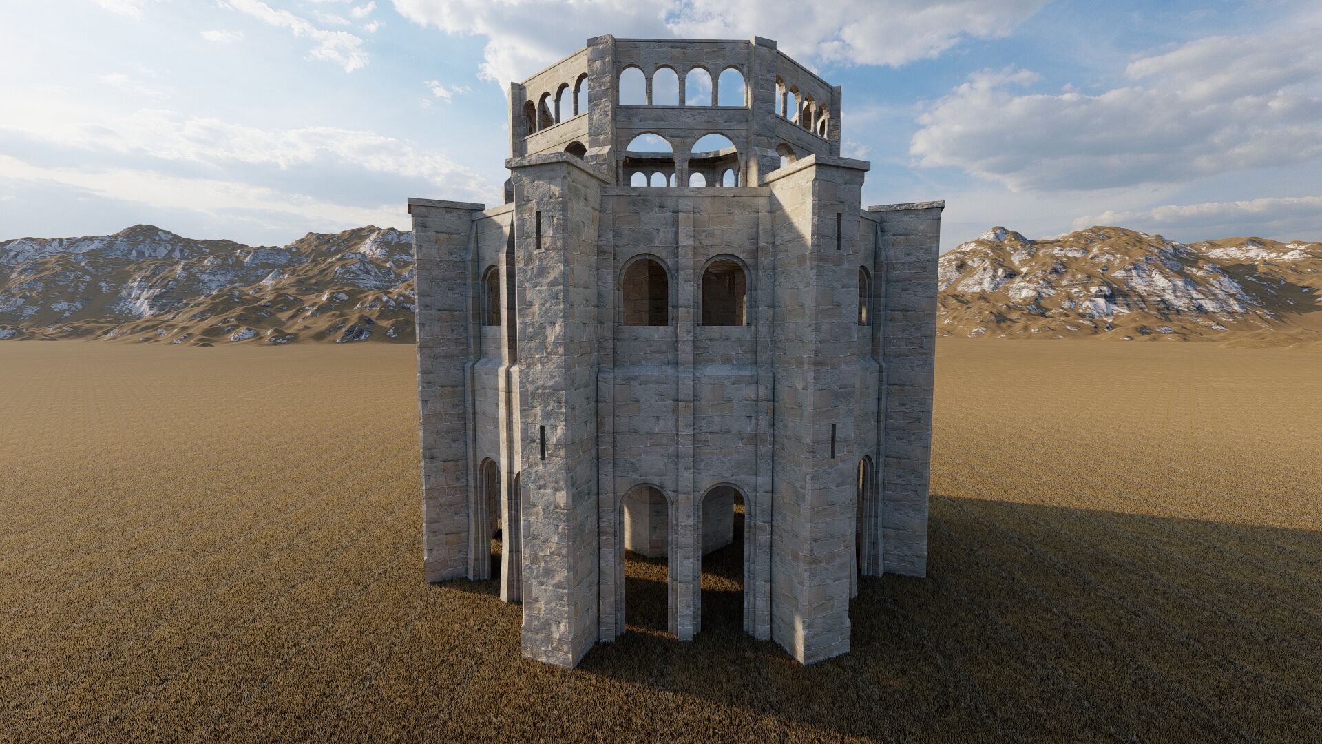 Parthenon-Historical Greek Temple 3D model_2