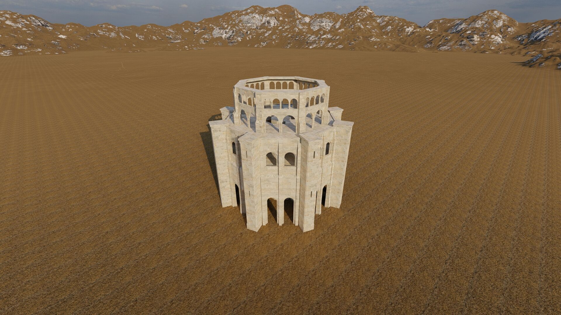 Parthenon-Historical Greek Temple 3D model_29