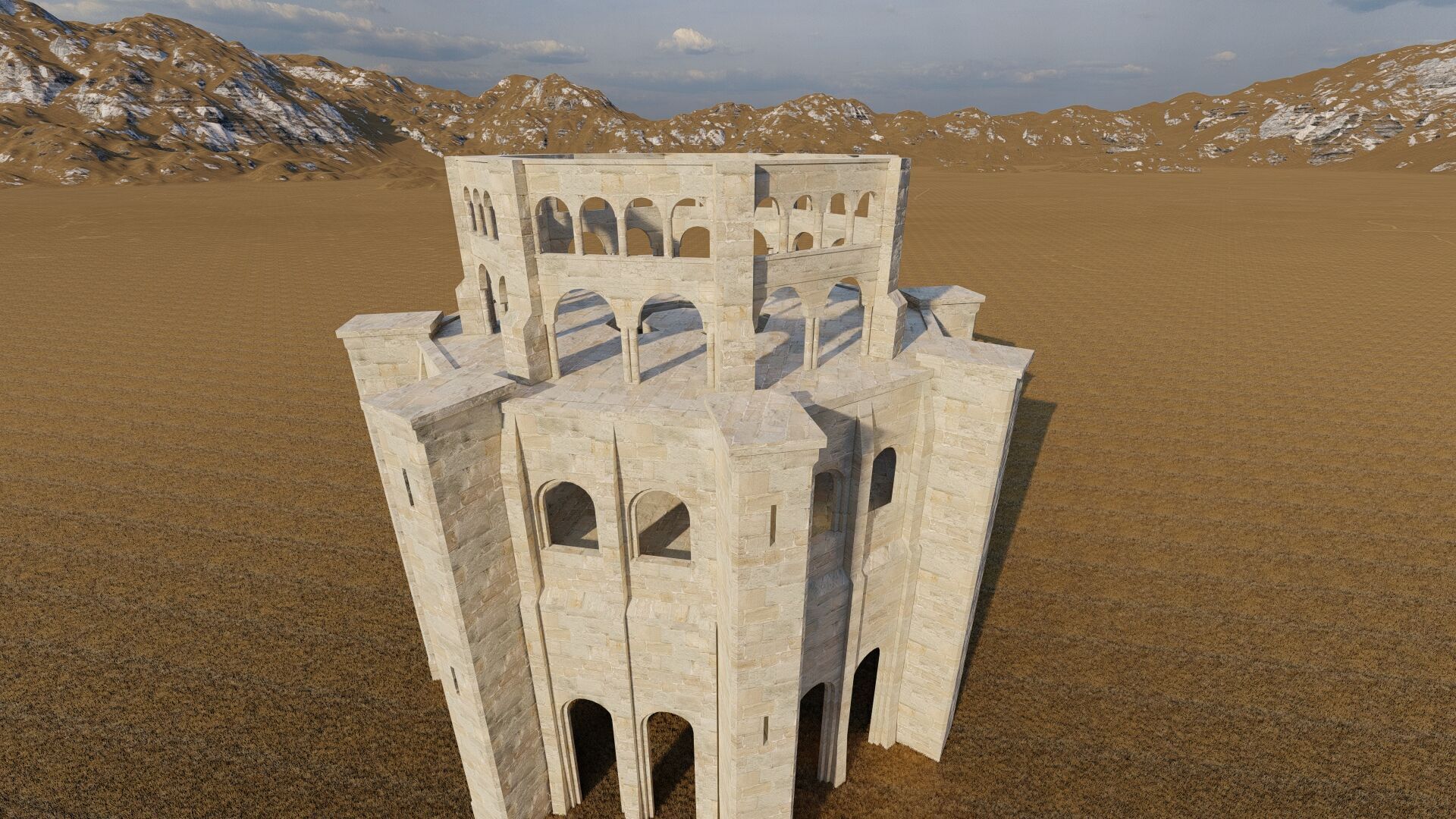 Parthenon-Historical Greek Temple 3D model_8